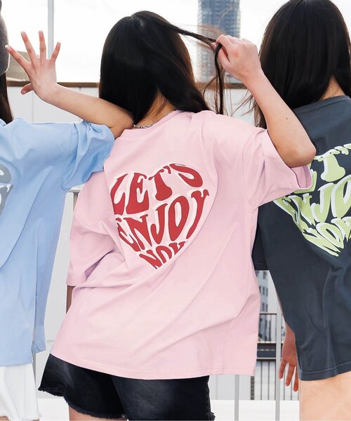 algy（アルジー） tシャツ ハートロゴビッグ半袖T キッズ 子供服