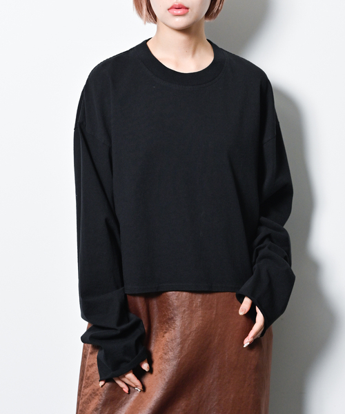 tシャツ V/O MAXI SLEEVE L/Tシャツ レディース