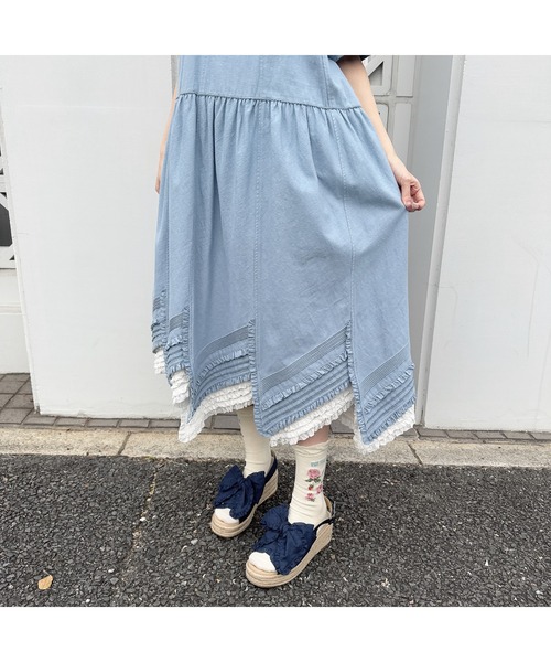 PINK HOUSE サンダル リボンモチーフサンダル レディース
