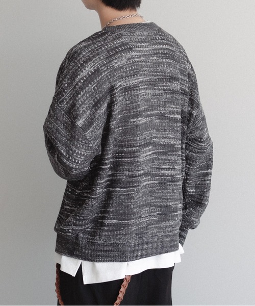 「epnok」 長袖ニット SMALL ブラック メンズ_画像6