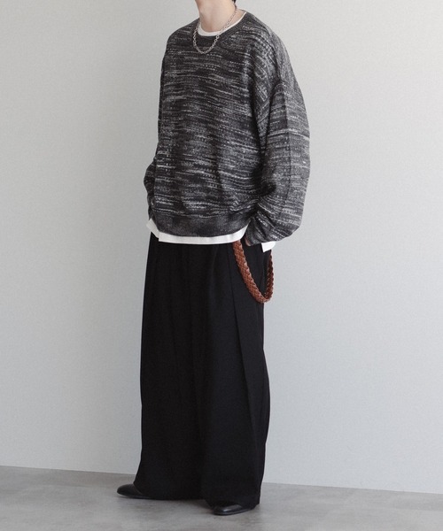 「epnok」 長袖ニット SMALL ブラック メンズ_画像9