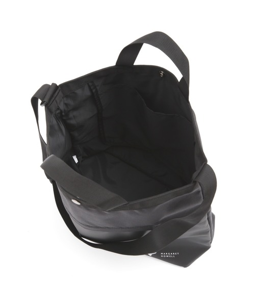 【MHL.】マーガレットハウエル リサイクルナイロンバッグ ブラック　L HEAVY COTTON CANVAS | MARGARET HOWELL（マーガレット・ハウエル