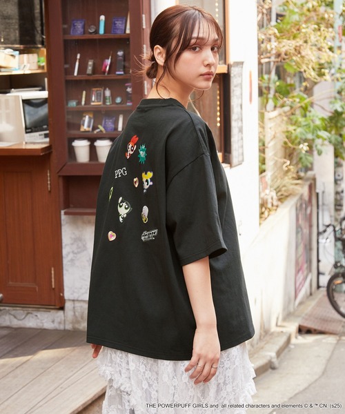 powerpuffgirls 肩幅56身幅58袖丈21着丈73 MONO-MART tシャツ 「THE POWERPUFF GIRLS」別注 パワーパフ