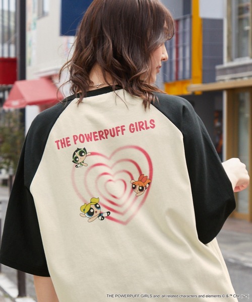 【極美品】M'S GRACY 2024ss 女の子刺繍 パフスリーブ Tシャツ MONO-MART tシャツ 「THE POWERPUFF GIRLS」別注 パワーパフ