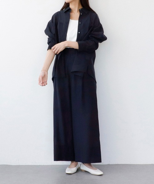 Sirin ブラウス シャツ 「セットアップ可」 シルクブレンドシアー