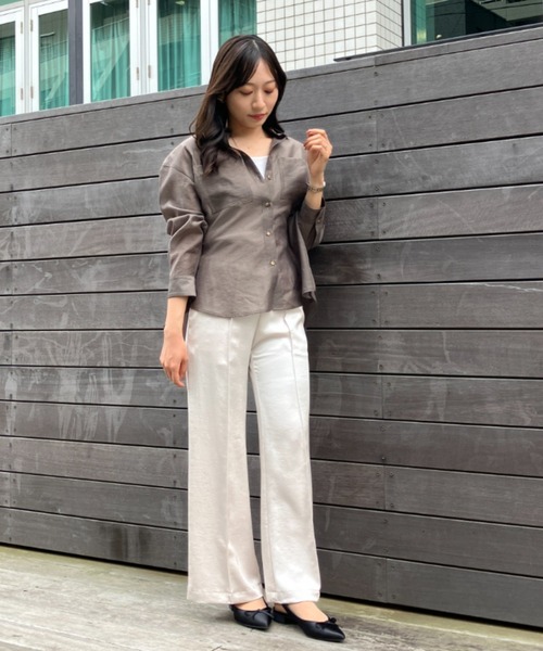 Sirin ブラウス シャツ 「セットアップ可」 シルクブレンドシアー