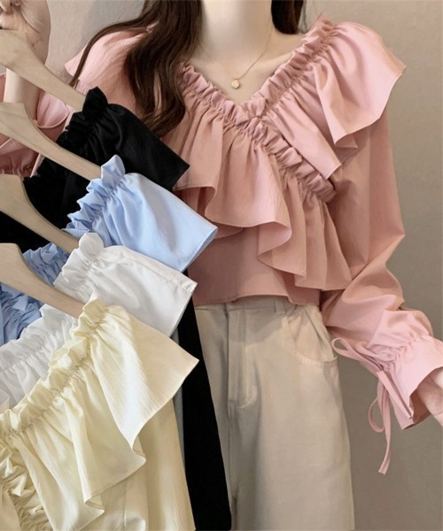 miniministore（ミニミニストア） ブラウス シャツ フリルブラウス