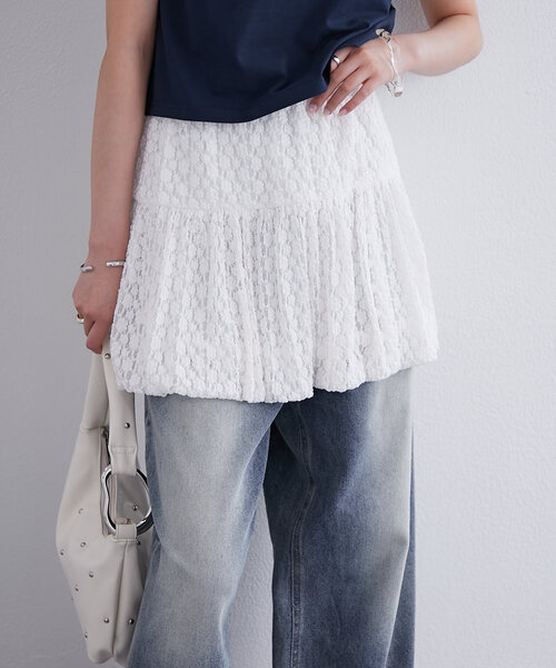 mystic レースバルーンミニスカート mystic スカート レースバルーンミニスカート : ZOZOTOWN Yahoo