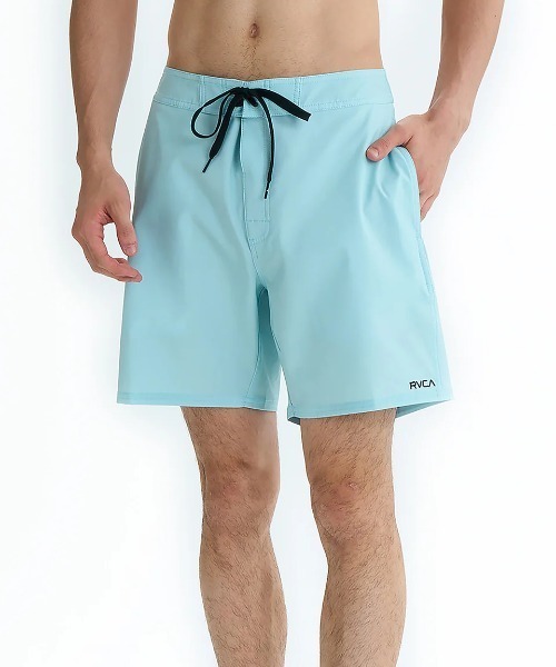 新品　24年夏 RVCAルーカ　ボードショーツ/サーフトランクス　水色　M OUTLET】RVCA メンズ EXOTICA ELASTIC ボードショーツ/サーフ