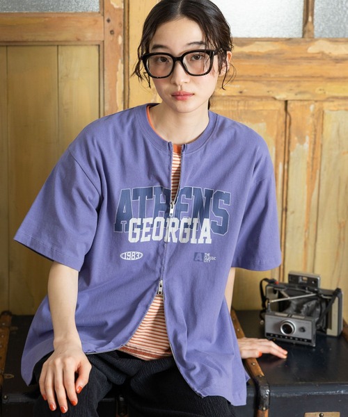 niko and… tシャツ アソートプリントダブルZIPTシャツ