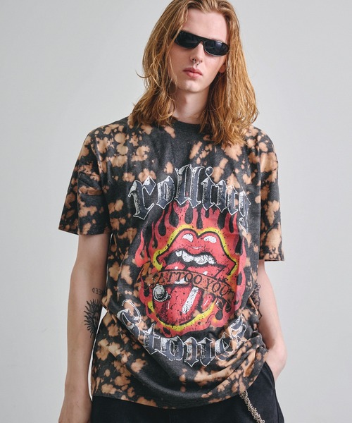 Revo. スマホショルダー tシャツ ROCK OFF ロックオフ THE ROLLING