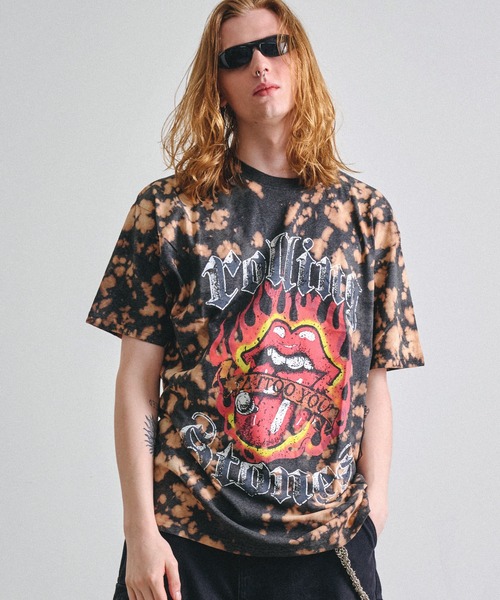 Revo. スマホショルダー tシャツ ROCK OFF ロックオフ THE ROLLING