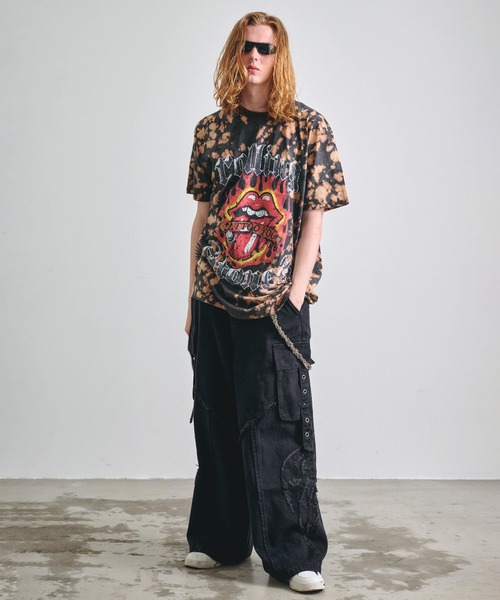 Revo. スマホショルダー tシャツ ROCK OFF ロックオフ THE ROLLING