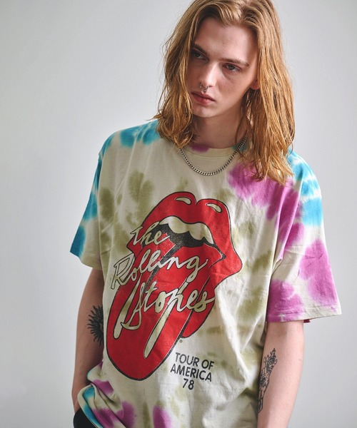 Revo. スマホショルダー tシャツ ROCK OFF ロックオフ THE ROLLING