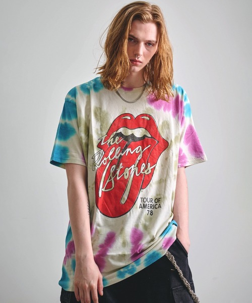 Revo. スマホショルダー tシャツ ROCK OFF ロックオフ THE ROLLING
