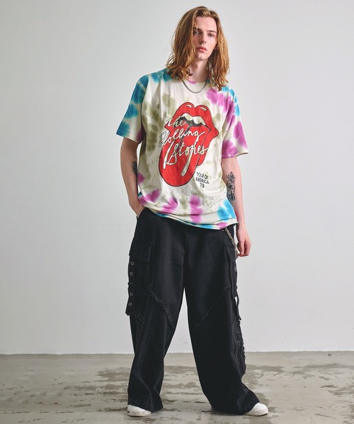 Revo. スマホショルダー tシャツ ROCK OFF ロックオフ THE ROLLING