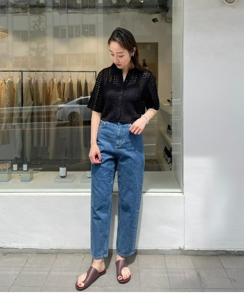 パンツ TODAYFUL TODAYFUL 「TODAYFUL」 加工デニムパンツ 25inch ブラック