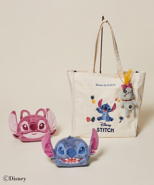 Disney（ディズニー） ポーチ スティッチ/ラウンドポーチ レディース