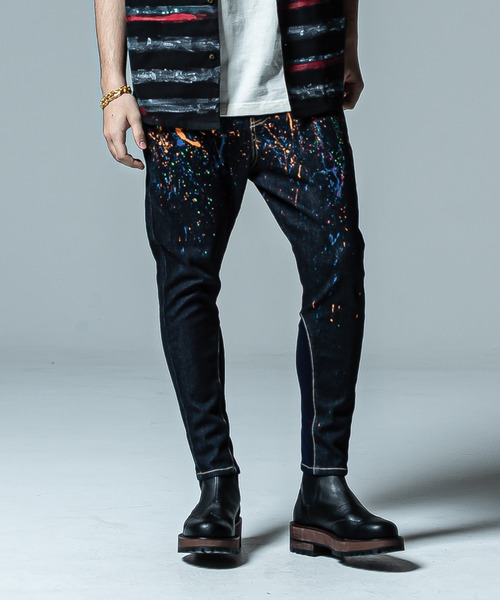 新品同様 glamb Polypants グラム パンツ デニム シャツ カット 新品同様 glamb Polypants グラム パンツ デニム シャツ カット