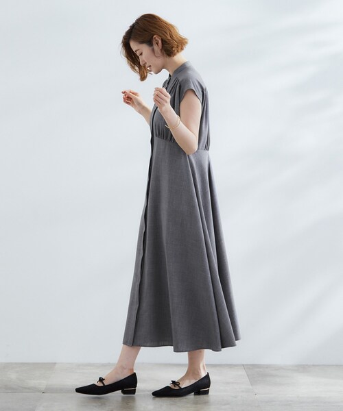 grove（グローブ） ワンピース ウエスト高見えでスタイルアップ 上品