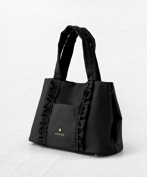 新品！TOCCA トッカ　ファー　もこもこ　ハンドバッグ　ブラック 新品！TOCCA トッカ ファー もこもこ ハンドバッグ ブラック