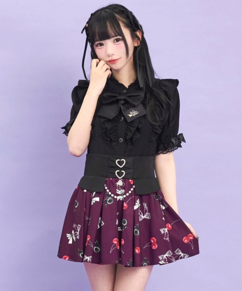 Secret Honey（シークレットハニー） スカート チェリーリボンプリント