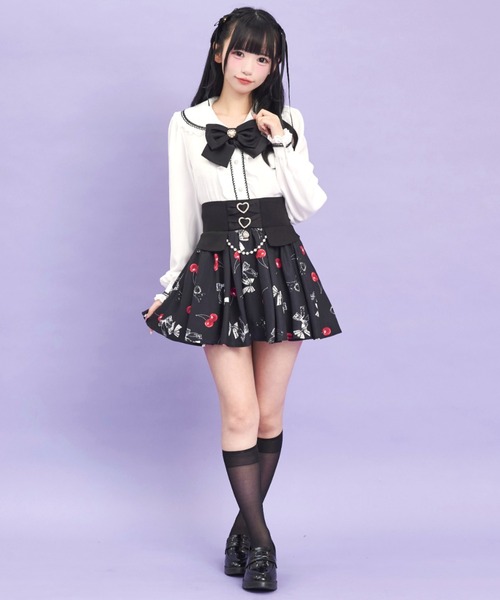 Secret Honey（シークレットハニー） スカート チェリーリボンプリント