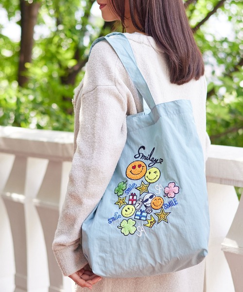 刺繍花模様エコバッグ まっちゃん SALON DE ALFURD TOKYO（サロン・ド・アルファード） エコバッグ