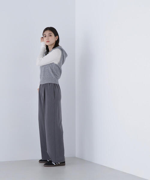 NATURAL BEAUTY BASIC パンツ イージーワイドパンツ レディース