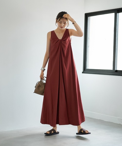 チコさま新品 2way STYLE DELI スタイルデリ ラグジュアリーワンピ STYLE DELI ワンピース 前後2WAYひねりVネックワンピース
