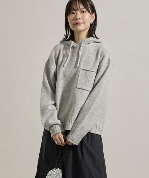 ニットパーカー FREAK'S STORE（フリークスストア） ニット セーター ポケット付き