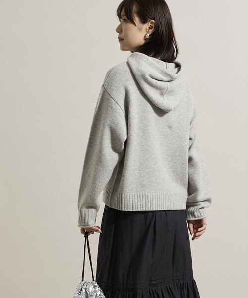 ニット フーディーニットプルオーバー レディース FREAK'S STORE（フリークスストア） ニット セーター ポケット付き