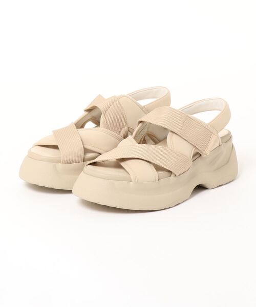 「INTER-CHAUSSURES」 フラットサンダル 39 ブラック レディース_画像4