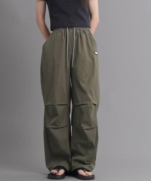 WORKS カーゴパンツ チェリーチャーム＆リボンチャーム付バレルレッグ
