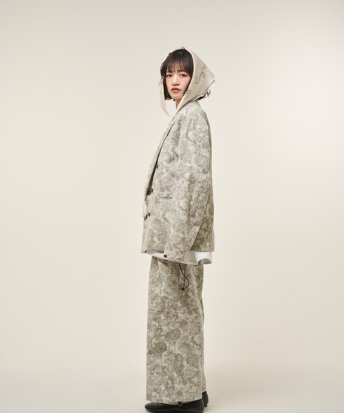 Fucking Awesome◇ストレートパンツ/32/コットン/WHT/総柄 Fucking