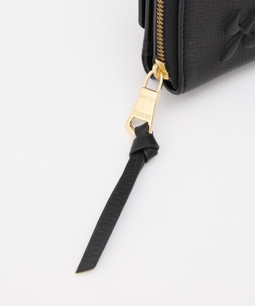 russet（ラシット） 財布 エンボスモノグラム三つ折りウォレット