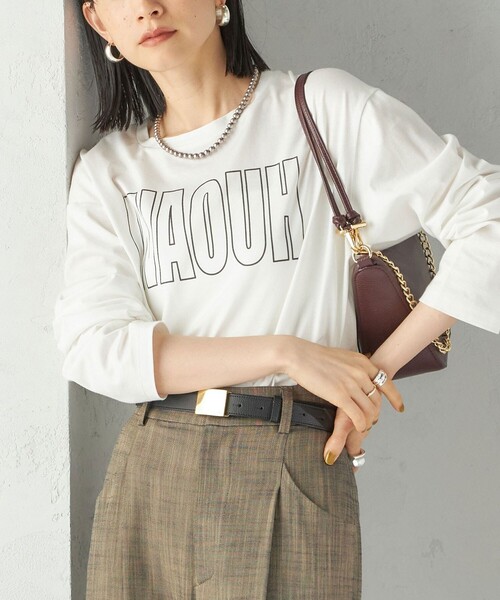 SHIPS（シップス） tシャツ プリント ロゴ ロング スリーブ TEE