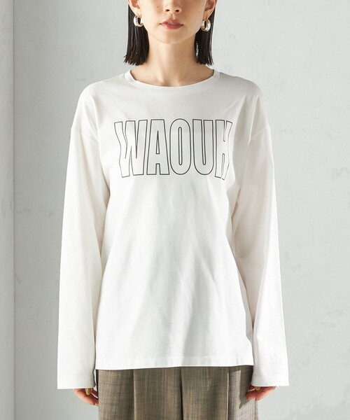 SHIPS（シップス） tシャツ プリント ロゴ ロング スリーブ TEE