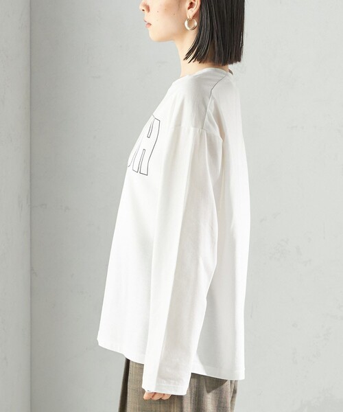 SHIPS（シップス） tシャツ プリント ロゴ ロング スリーブ TEE