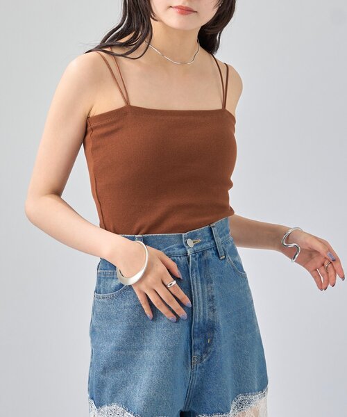 mystic（ミスティック） キャミソール 「4色展開」パット付きバック