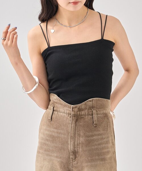 mystic（ミスティック） キャミソール 「4色展開」パット付きバック