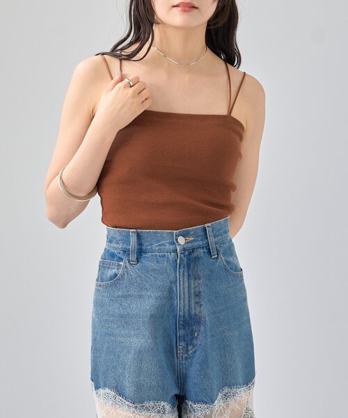 mystic（ミスティック） キャミソール 「4色展開」パット付きバック