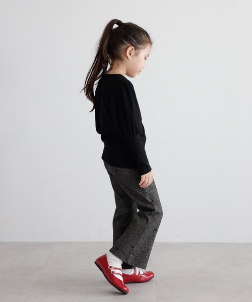tシャツ 「3-10才対応」袖ギャザーロングカフスプルオーバー キッズ 子供服 女の子 | BONJOUR SAGAN enfant | 06