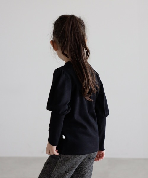 tシャツ 「3-10才対応」袖ギャザーロングカフスプルオーバー キッズ 子供服 女の子 | BONJOUR SAGAN enfant | 07