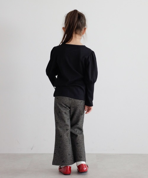 tシャツ 「3-10才対応」袖ギャザーロングカフスプルオーバー キッズ 子供服 女の子 | BONJOUR SAGAN enfant | 08