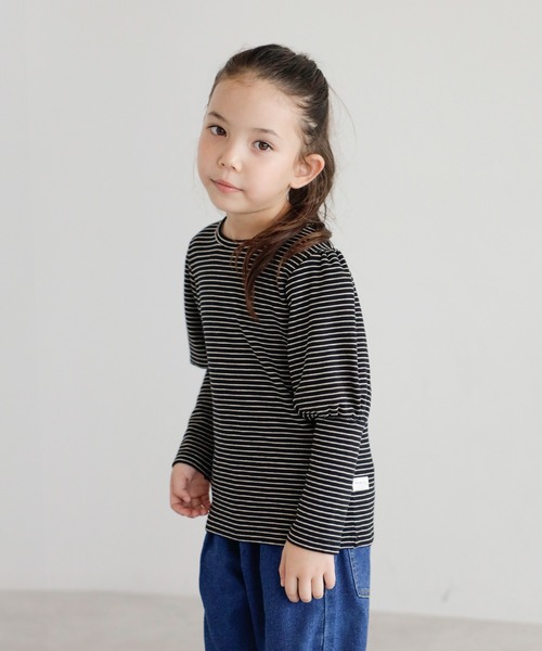 tシャツ 「3-10才対応」袖ギャザーロングカフスプルオーバー キッズ 子供服 女の子 | BONJOUR SAGAN enfant | 11