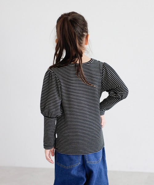 tシャツ 「3-10才対応」袖ギャザーロングカフスプルオーバー キッズ 子供服 女の子 | BONJOUR SAGAN enfant | 13