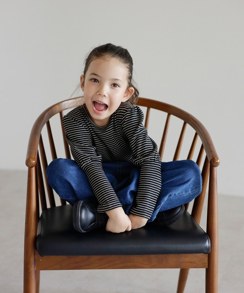 tシャツ 「3-10才対応」袖ギャザーロングカフスプルオーバー キッズ 子供服 女の子 | BONJOUR SAGAN enfant | 14