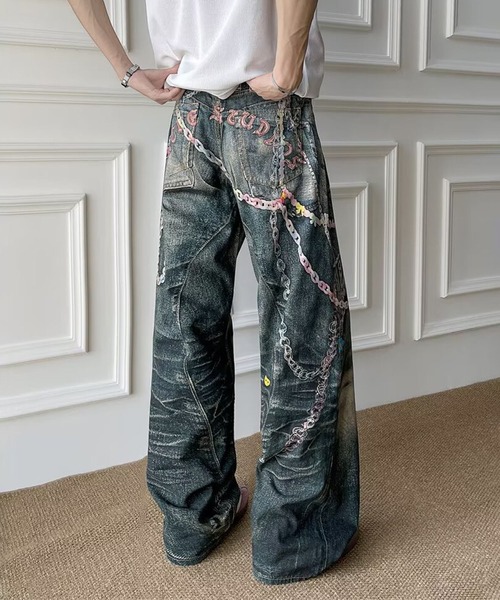 WESTSEA（ウエストシー） ワイドパンツ パンツ カラフルチェーン