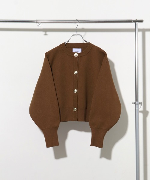 NOGLE カーディガン 「NOGLE/ノグル」ヘビーニットバルーン金ボタン